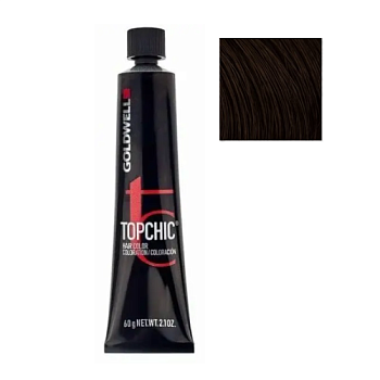Стойкая профессиональная краска для волос - Goldwell Topchic Hair Color Coloration 5RB (Tемно-красный бук)